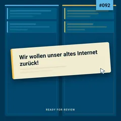 Cover: Rfr092 - Wir wollen unser altes Internet zurück!
