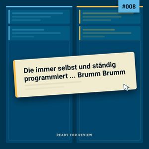 Cover: Rfr008 - Die immer selbst und ständig programmiert ... Brumm Brumm